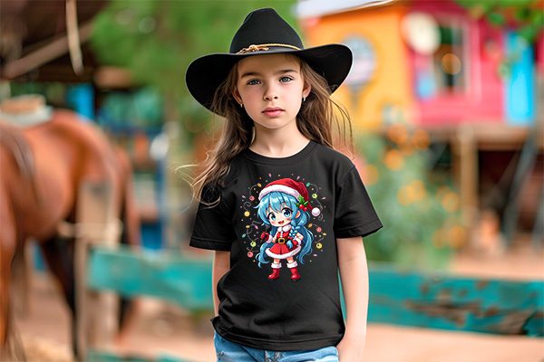 16 K-Pop Chibi Christmas PNG – Cute Anime Girls, Holiday Clipart, White Background – Image 5