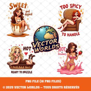 16 Cute & Sexy Cartoon Dessert Girls