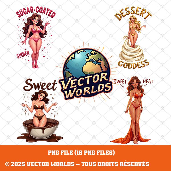 16 Cute & Sexy Cartoon Dessert Girls – Image 4