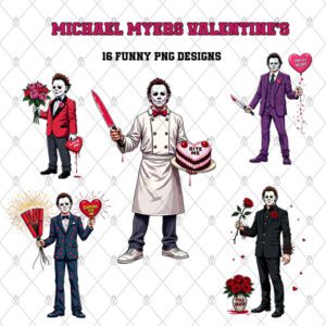 16 Michael Myers Valentine’s Day- PNG