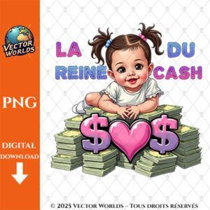1 fichier LA Reine Du Cash – Fichiers PNG | Vector Worlds