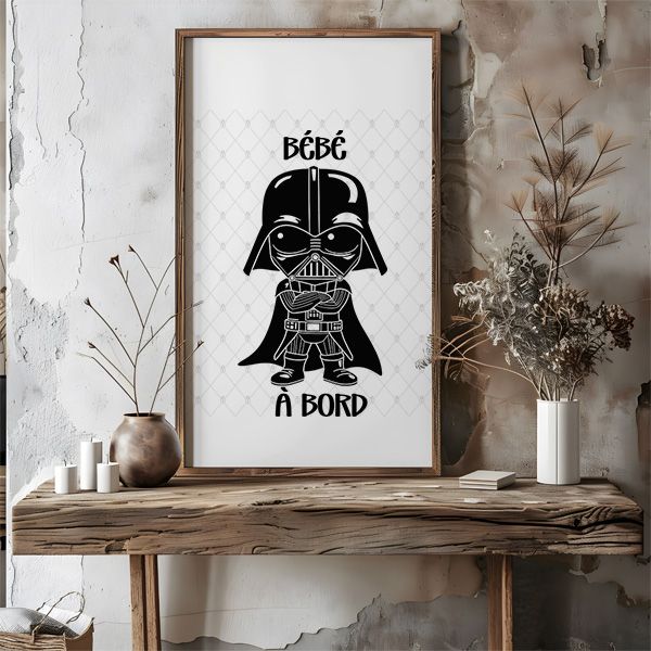 Bébé à bord dark vador – 1 Fichiers SVG, PNG, EPS, DXF | Vector Worlds – Image 2