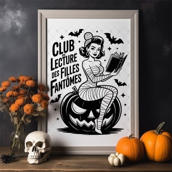 Club de lecture des filles fantômes – 4 Fichiers SVG, PNG, EPS, DXF | Vector Worlds – Image 2