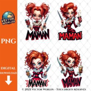 Maman – 4 Fichiers PNG | Vector Worlds