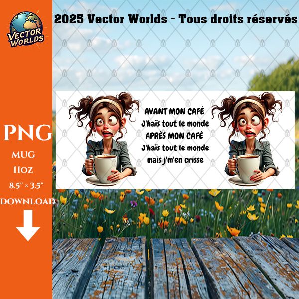 Avant mon café - 1 fichier - PNG - Vector Worlds – Image 2