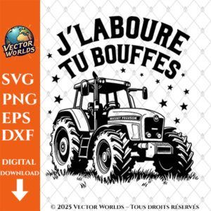 J'laboure tu bouffes – 1 Fichiers SVG, PNG, EPS, DXF | Vector Worlds