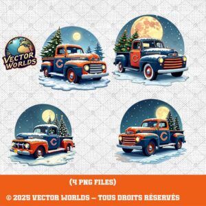 Chicago Bears truck – 4 Fichiers PNG | Vector Worlds