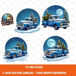 Detroit Lions truck – 4 Fichiers PNG | Vector Worlds