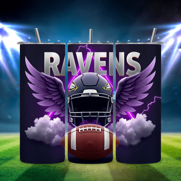 Baltimore Ravens - TUMBLER PNG - Vector Worlds – Image 2