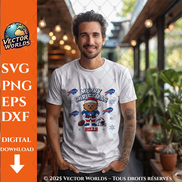 NFL Buffalo Bills – 1 Fichiers SVG, PNG, EPS, DXF | Vector Worlds – Image 2