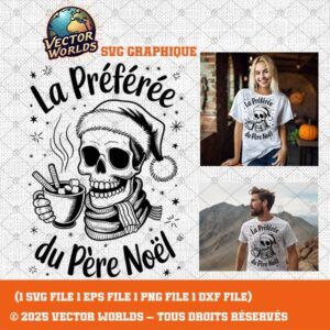 La préférée du Père Noël – 1 Fichiers SVG, PNG, EPS, DXF | Vector Worlds