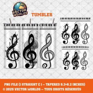 Piano - 1 fichier - TUMBLER PNG - Vector Worlds