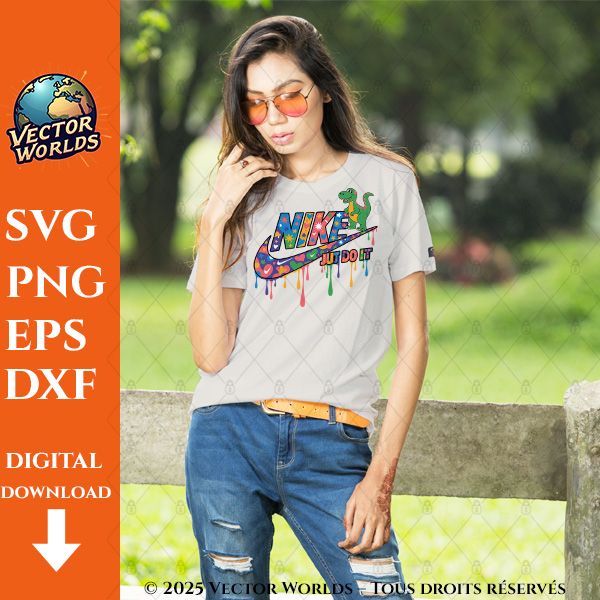 Nike dinosaur – 1 Fichiers SVG, PNG, EPS, DXF | Vector Worlds – Image 2