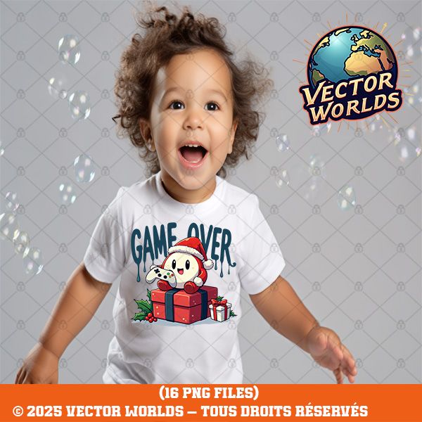 16 Christmas Gamer Characters PNG Bundle V1 – 16 Fichiers PNG | Vector Worlds – Image 7