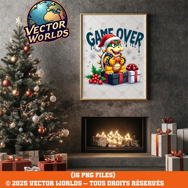 16 Christmas Gamer Characters PNG Bundle V1 – 16 Fichiers PNG | Vector Worlds – Image 8