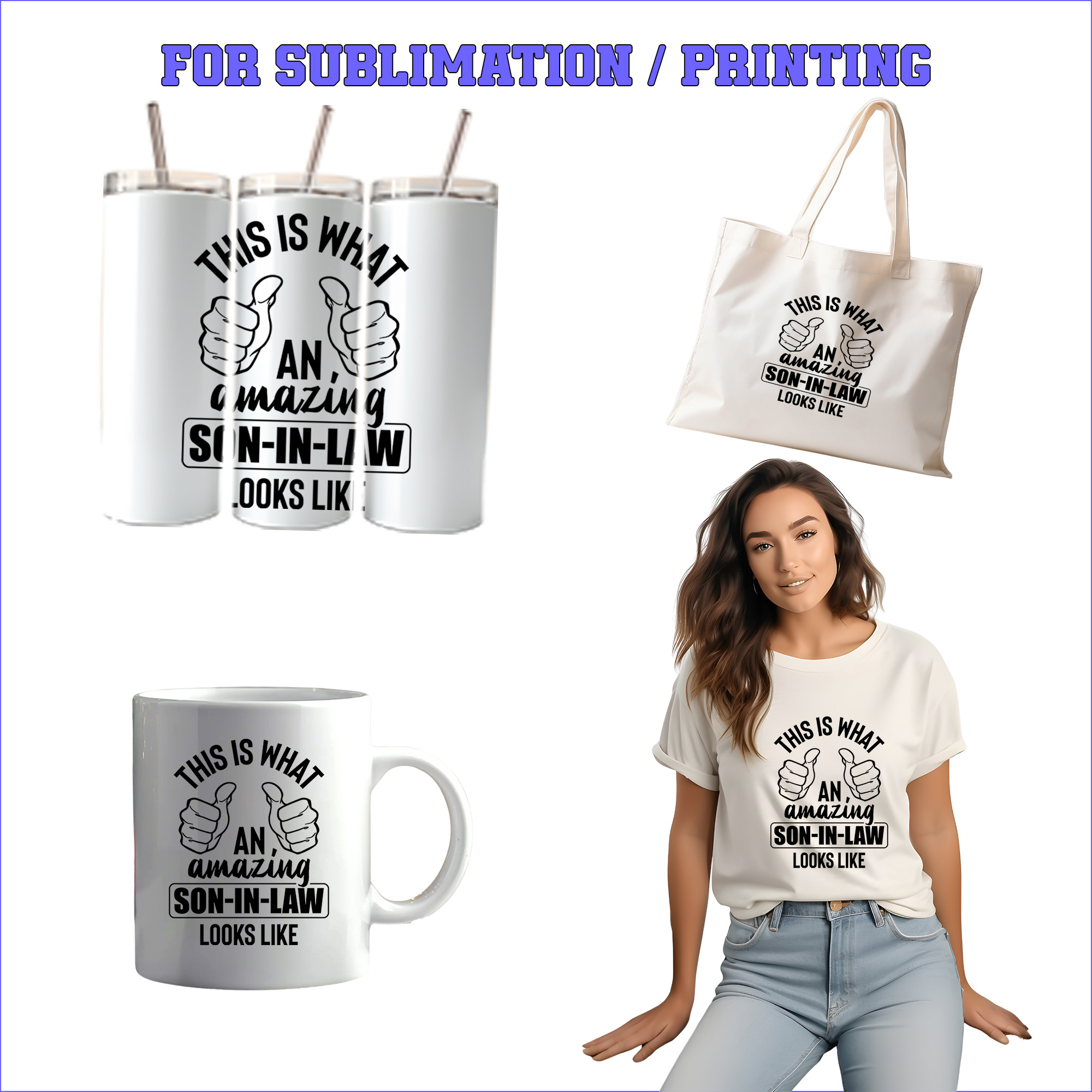 This is what an amazing son-in-law looks like – 1 Premium SVG for Sublimation & Print - Image 2