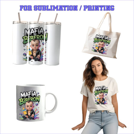 Mafia du biberon – 1 Premium PNG for Sublimation & Print