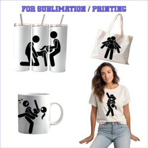 Sexual Positions Pack – 19 Premium SVG for Sublimation & Print