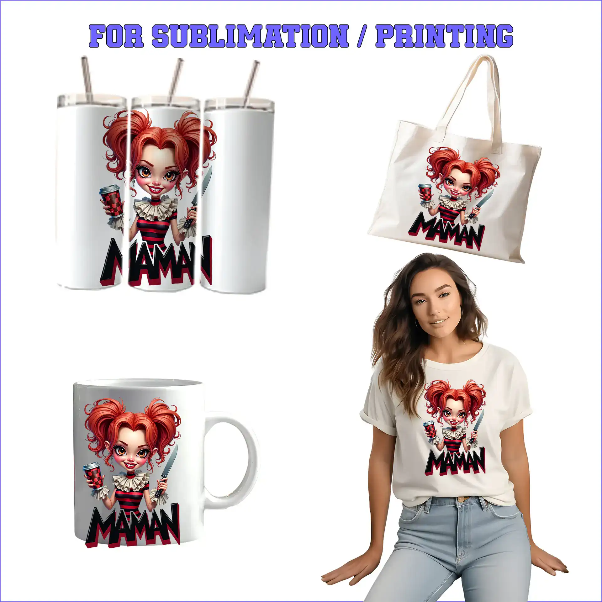 Maman – 1 Premium PNG for Sublimation & Print - Image 2