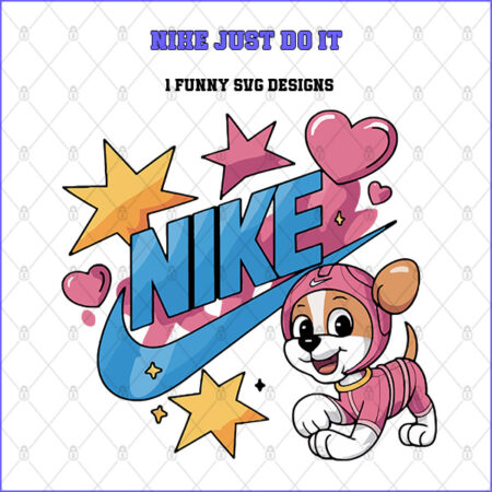 Nike cheerful puppy Collection – 1 Premium SVG for Sublimation & Print
