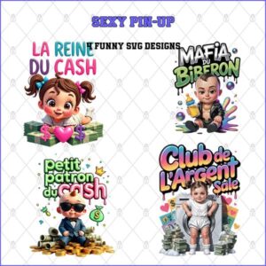 Baby Bundle Collection – 4 Premium PNG for Sublimation & Print