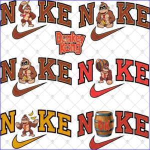 Nike Donkey Kong main Collection – 6 Premium SVG for Sublimation & Print