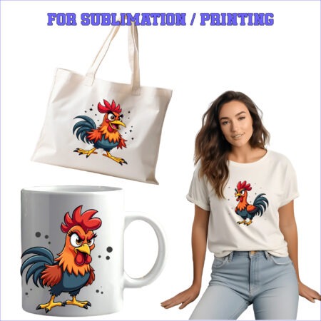 Rooster pack – 4 Premium SVG for Sublimation & Print