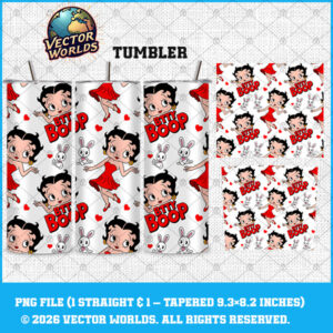 Betty Boop Tumbler Wrap