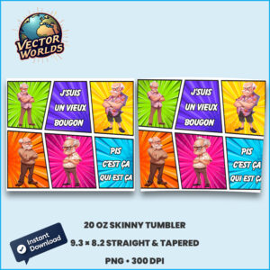 J’suis un vieux bougon Tumbler Wrap