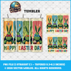 Happy Easter Day - Tumbler Wrap