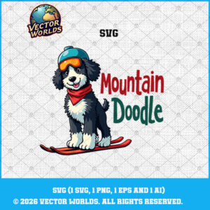 Moutain doodle SVG