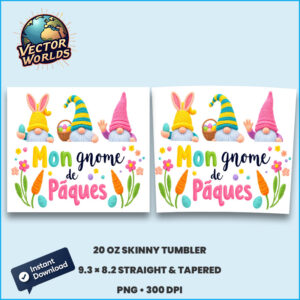 Mon gnome de Pâques – Tumbler Wrap