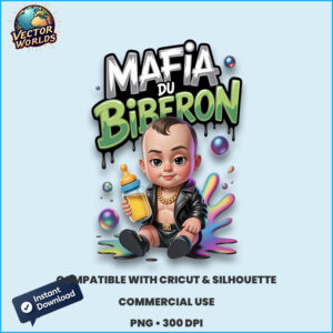 Mafia du biberon PNG sublimation design