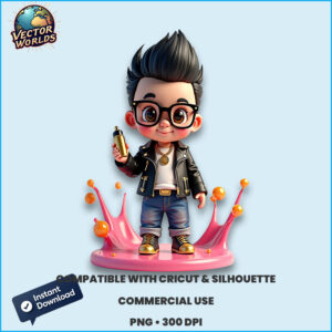 Cool Baby Boy PNG sublimation design