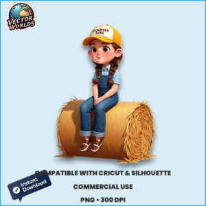 Country Girl PNG sublimation design
