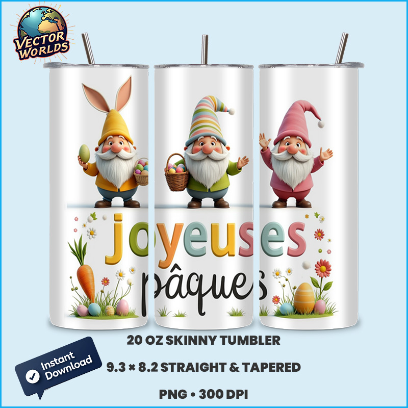 Joyeuses Pâques - Tumbler Wrap