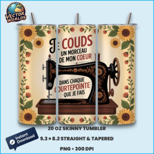 Je couds un morceau – Tumbler Wrap