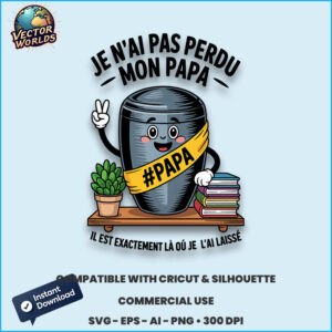 Je n’ai pas perdu mon papa – SVG Design