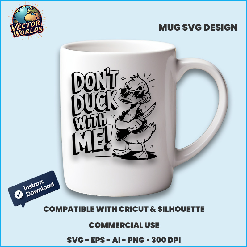Don't duck with me! - SVG Design - Image 3