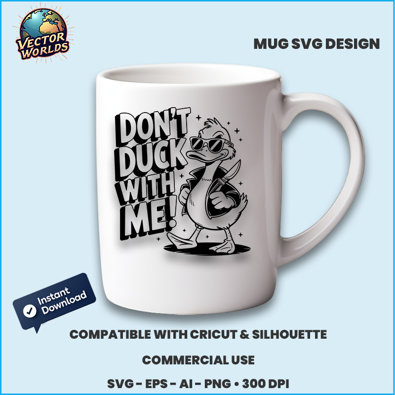 Don't duck with me! - SVG Design - Image 3