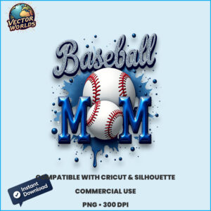 Baseball Mom PNG sublimation design