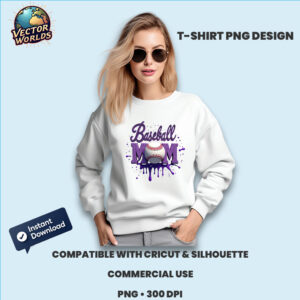 Baseball Mom PNG sublimation design
