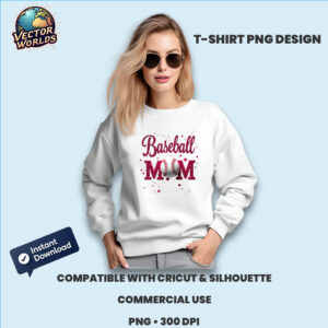 Baseball Mom PNG sublimation design